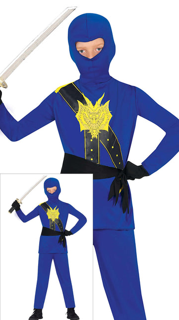 Kostium ninja niebieski chłopiec