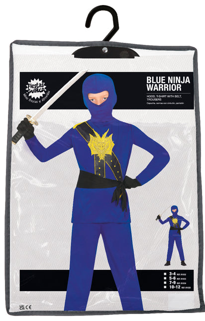 Kostium ninja niebieski chłopiec
