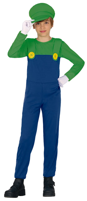 Kostium Super Mario dla chłopca Luigiego