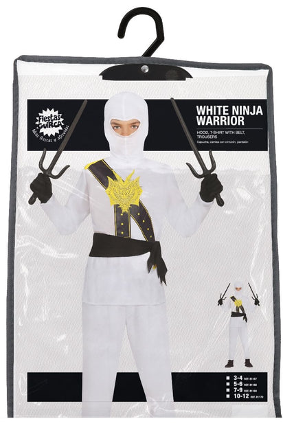 Kostium Ninja Biały Chłopiec