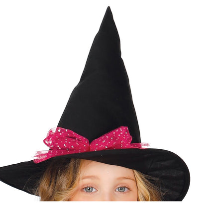 Kostium na Halloween Dziecięca Czarownica Różowy