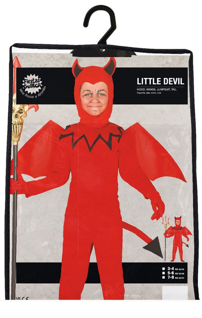 Kostium na Halloween Diabeł dziecięcy ze skrzydłami