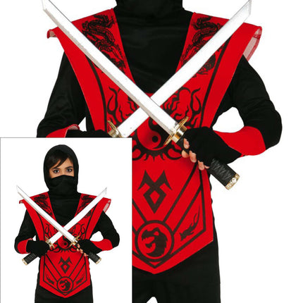 Kombinezon Ninja dla dziecka czerwony