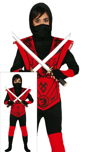 Kombinezon Ninja dla dziecka czerwony