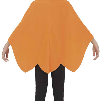 Poncho na Halloween dla dzieci z motywem dyni