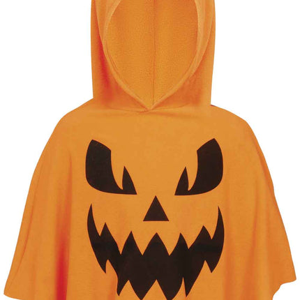 Poncho na Halloween dla dzieci z motywem dyni