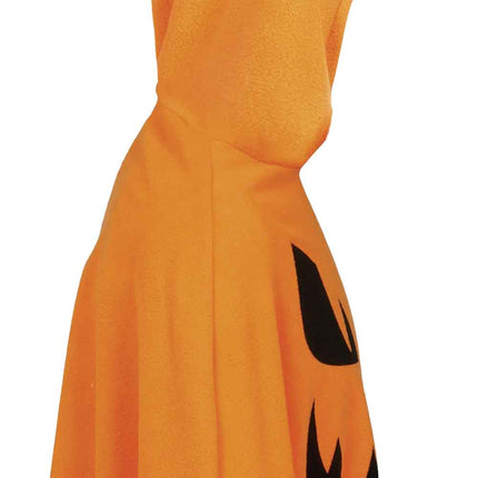 Poncho na Halloween dla dzieci z motywem dyni