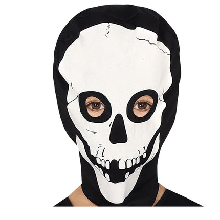 Kostium szkieletu na Halloween dla dziecka czarno-biały
