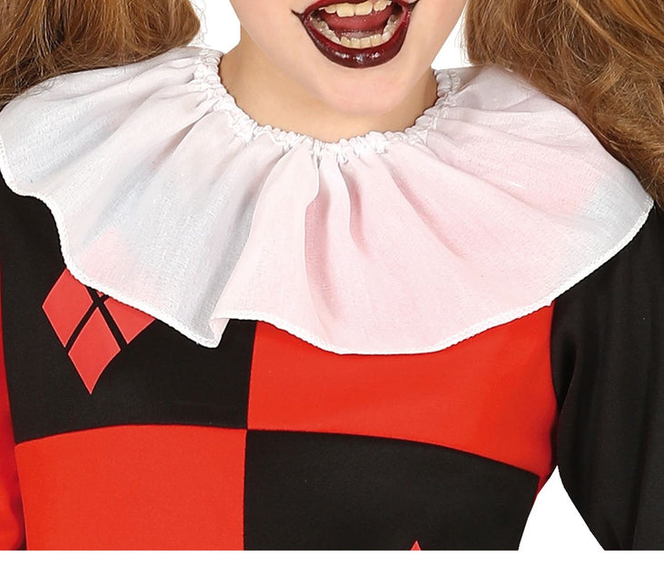 Kostium Harlequin na Halloween dla dziecka czarno-czerwony