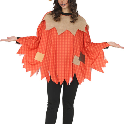 Poncho na Halloween dla kobiet – Strach na wróble