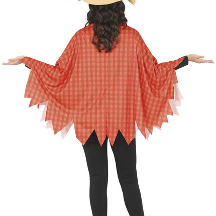 Poncho na Halloween dla kobiet – Strach na wróble