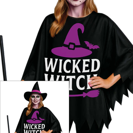 Poncho na Halloween dla dziewczyn „Good Geks”