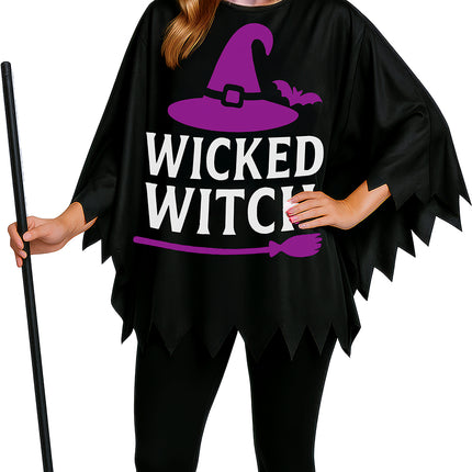Poncho na Halloween dla dziewczyn „Good Geks”