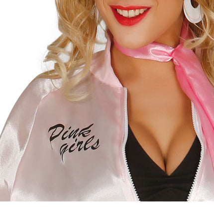 Różowa kurtka Grease dla dziewczynek