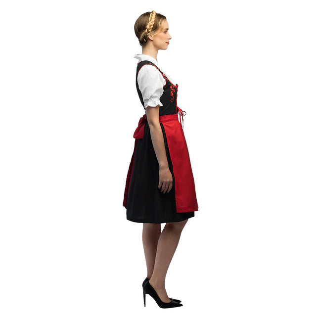 Czerwona sukienka Dirndl Oktoberfest Frau Fischer