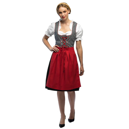 Czerwona sukienka Dirndl Oktoberfest Grey Frau