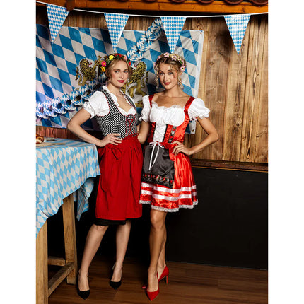 Czerwona sukienka Dirndl Oktoberfest Grey Frau
