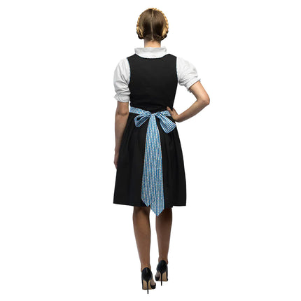 Czarno-niebieska sukienka Dirndl Oktoberfest Ladies