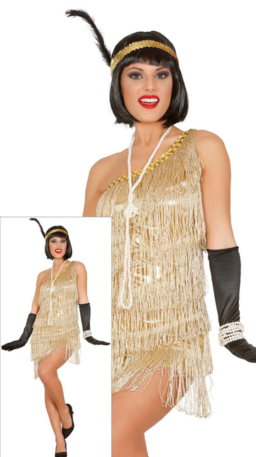 Charleston Dress Gold Ladies