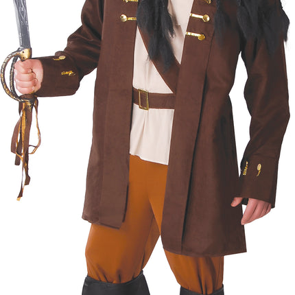 Brązowy kostium pirata