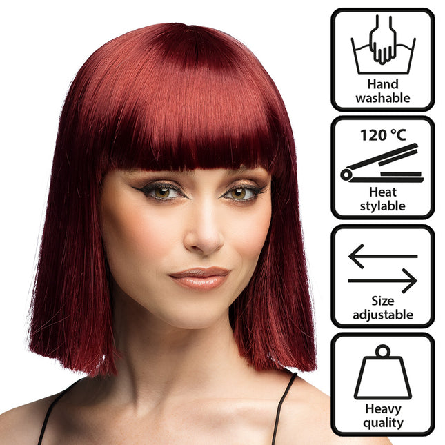 Peruka Djamilla sienna brązowa