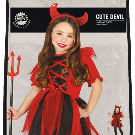 Kostium na Halloween Dziecko Diabeł Dziewczynka