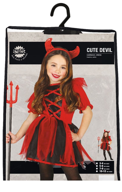 Kostium na Halloween Dziecko Diabeł Dziewczynka