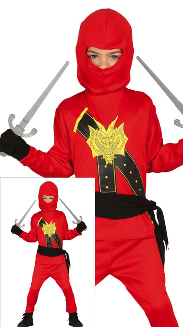 Kombinezon Ninja dla dziecka czerwony