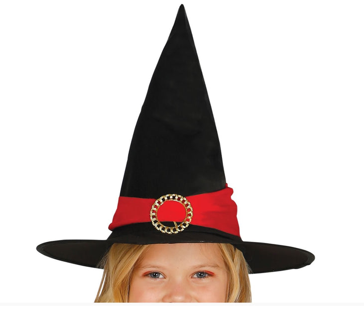 Kostium na Halloween dla dziecka Czarownica czerwony