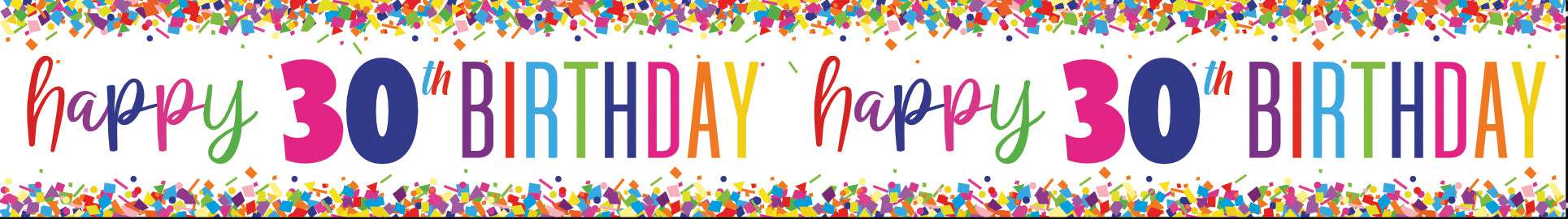 Baner urodzinowy 30 lat 2,74 m