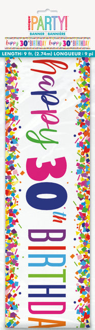 Baner urodzinowy 30 lat 2,74 m