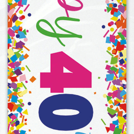 Baner urodzinowy 40 lat 2,74 m