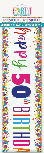 Baner urodzinowy 50 lat 2,74 m
