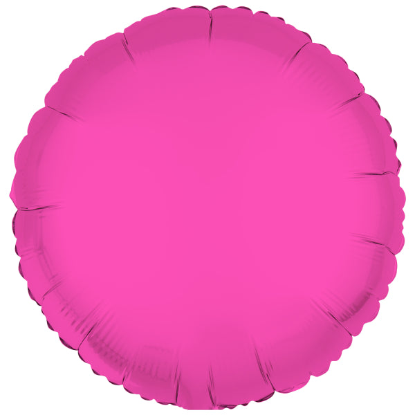 Neonowy różowy balon helowy pusty 43 cm