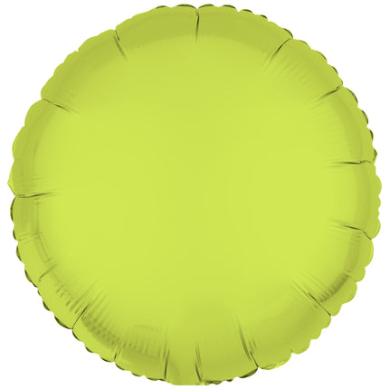Neonowy żółty balon helowy pusty 43 cm