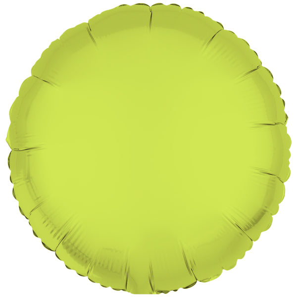 Neonowy żółty balon helowy pusty 43 cm