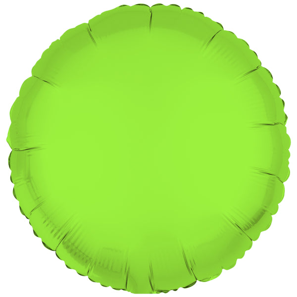 Zielony balon helowy okrągły pusty 43 cm