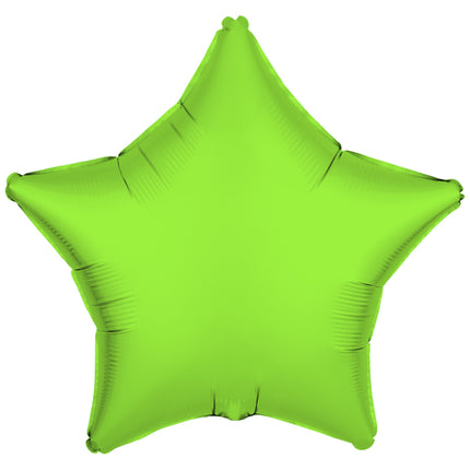 Balon helowy gwiazda neonowy zielony pusty 48 cm