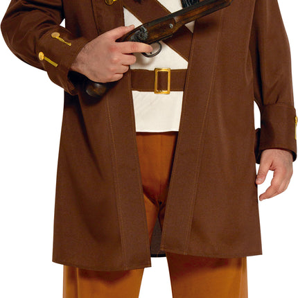Brązowy kostium pirata