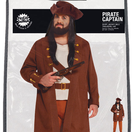 Brązowy kostium pirata