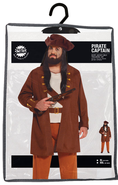 Brązowy kostium pirata