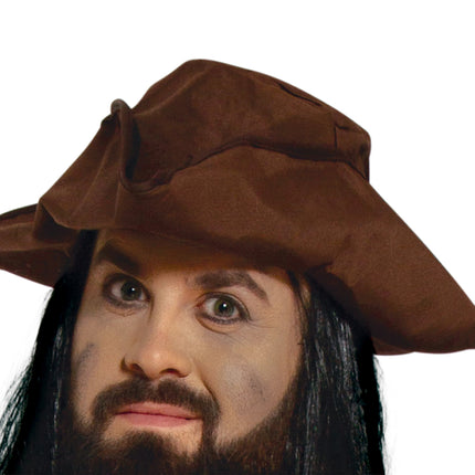 Brązowy kostium pirata