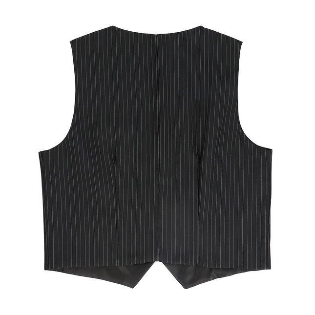 Gilet Pinstripe czarny (L/XL)