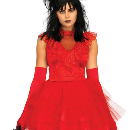 Beetlejuice Dress Red Ladies Leg Avenue