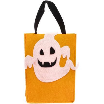 Torebka na psikusy i smakołyki filcowy duch - Halloween BoOo! - 27x20x10 cm