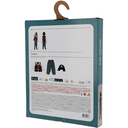 <tc>Folat</tc> Strój pirata z pirackim kapeluszem Chłopiec