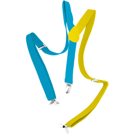 Szelki Colourblock niebieski/żółty