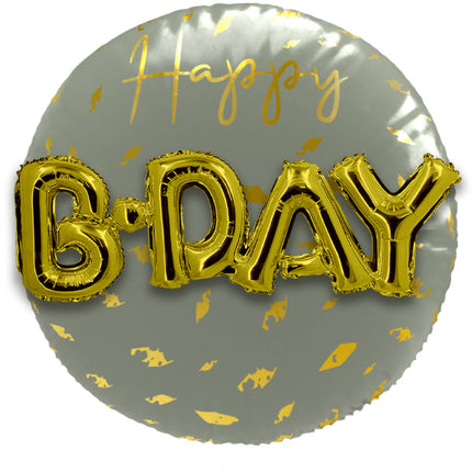 Balon foliowy 3D Złoty Świt - 56 cm