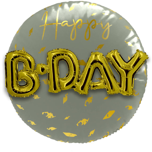 Balon foliowy 3D Złoty Świt - 56 cm