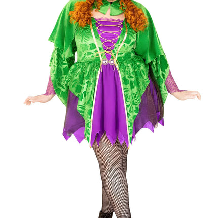 Witch Dress Purple Green Ladies Leg Avenue